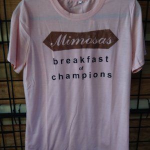 MIMOSAS BREAKFAST OF CHAMPIONS T-SHIRT